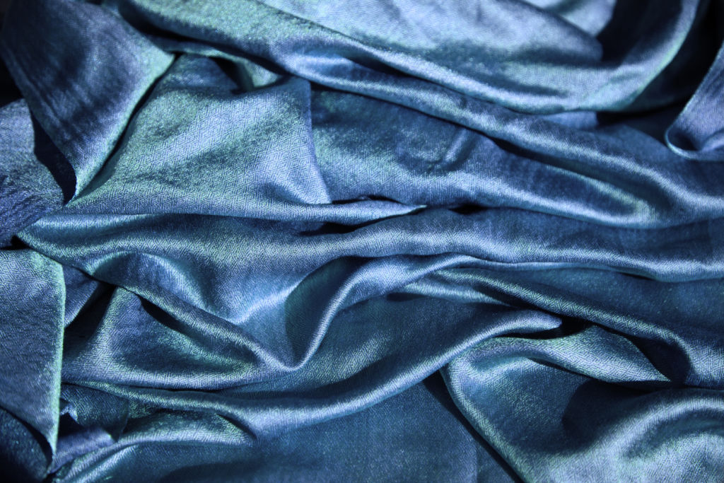 textile luxe bleu